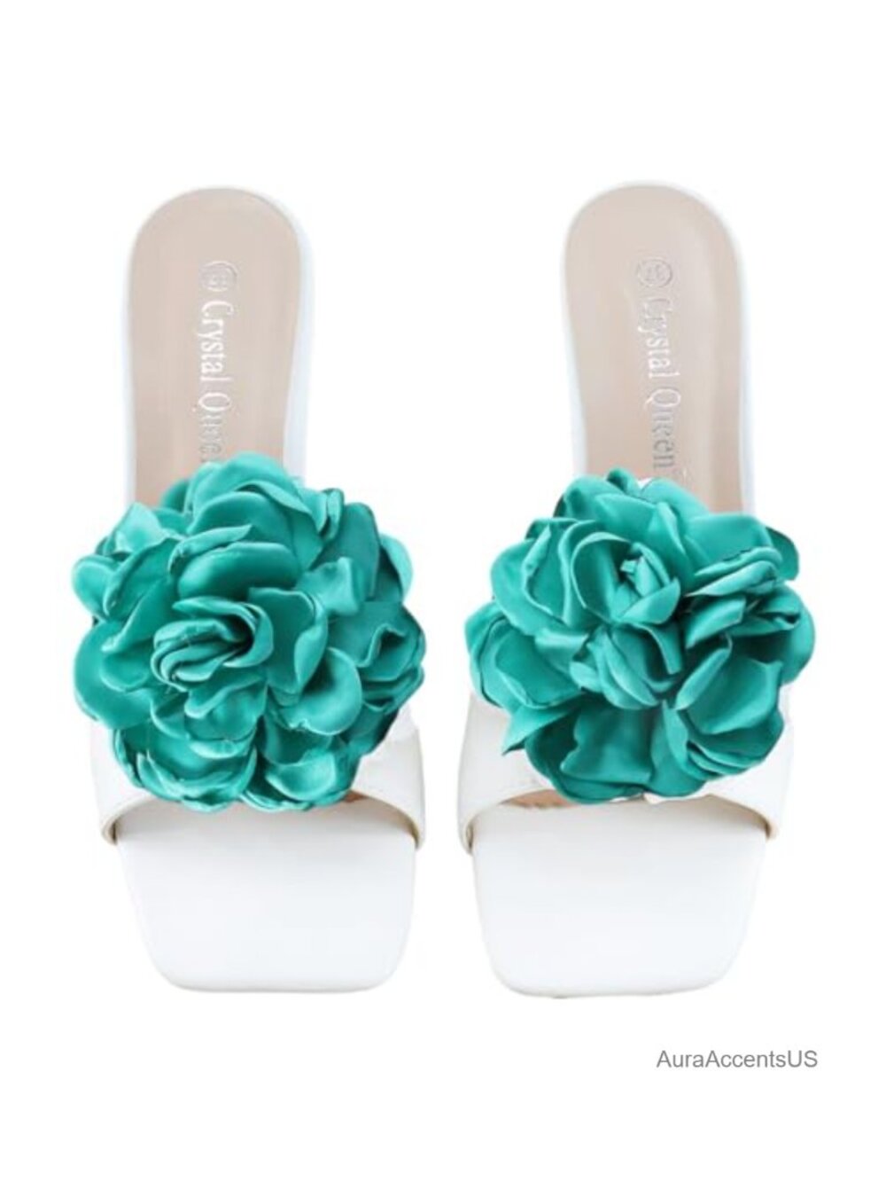 Handmade Fabric Rose Flower Shoe Clips Detachable High Heel Sandals Charm